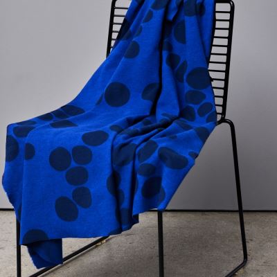 Mind the Maker - Organic Brushed Jacquard Knit - COBALT BLUE