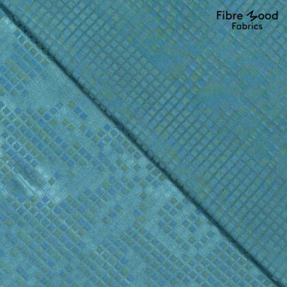 Fibre Mood WOVEN VI SHINY JACQUARD BLOCKS Petrol