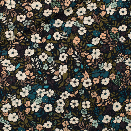 See You At Six - Flower Harvest - M - Katoen Canvas Gabardine Twill - Zwart
