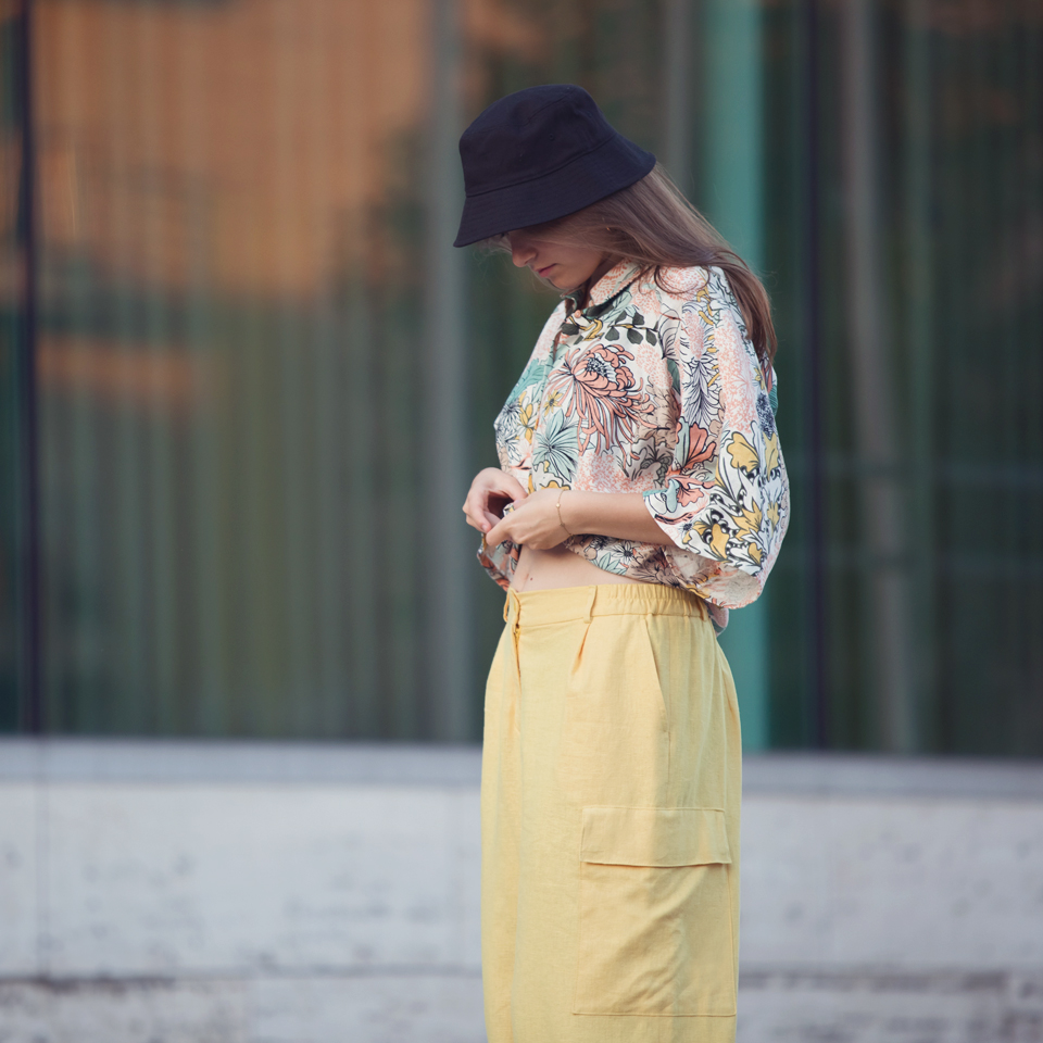 See You At Six - Linnen Viscose Blend - Mistig Geel - Afbeelding 2