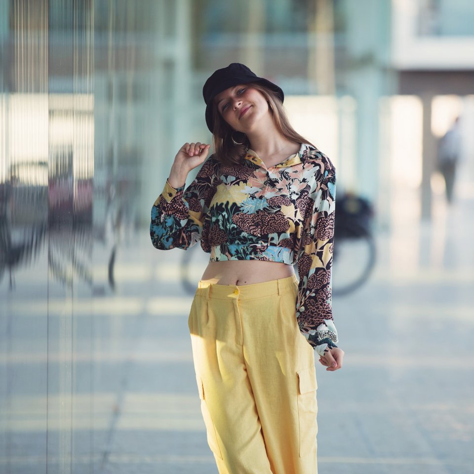 See You At Six - Linnen Viscose Blend - Mistig Geel - Afbeelding 3
